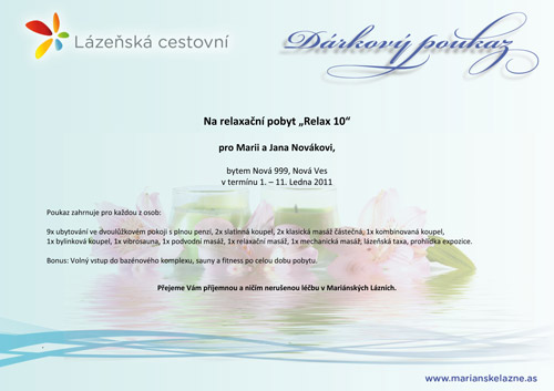 Dárkové poukazy